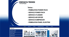 Desktop Screenshot of dwijayateknik.com